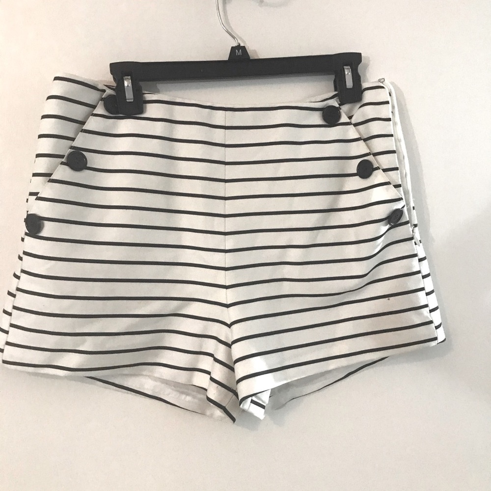 striped shorts